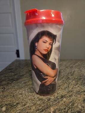 Selena Fiesta de la Flor Stripes Promotional Travel Cup